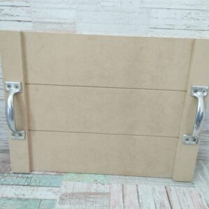 Bandeja recta manija chapa grande de mdf